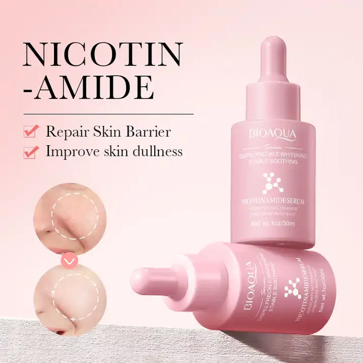 Bioaqua Nicotinamide Freckle Whitening Soothing Face Serum 30ml - Image 2