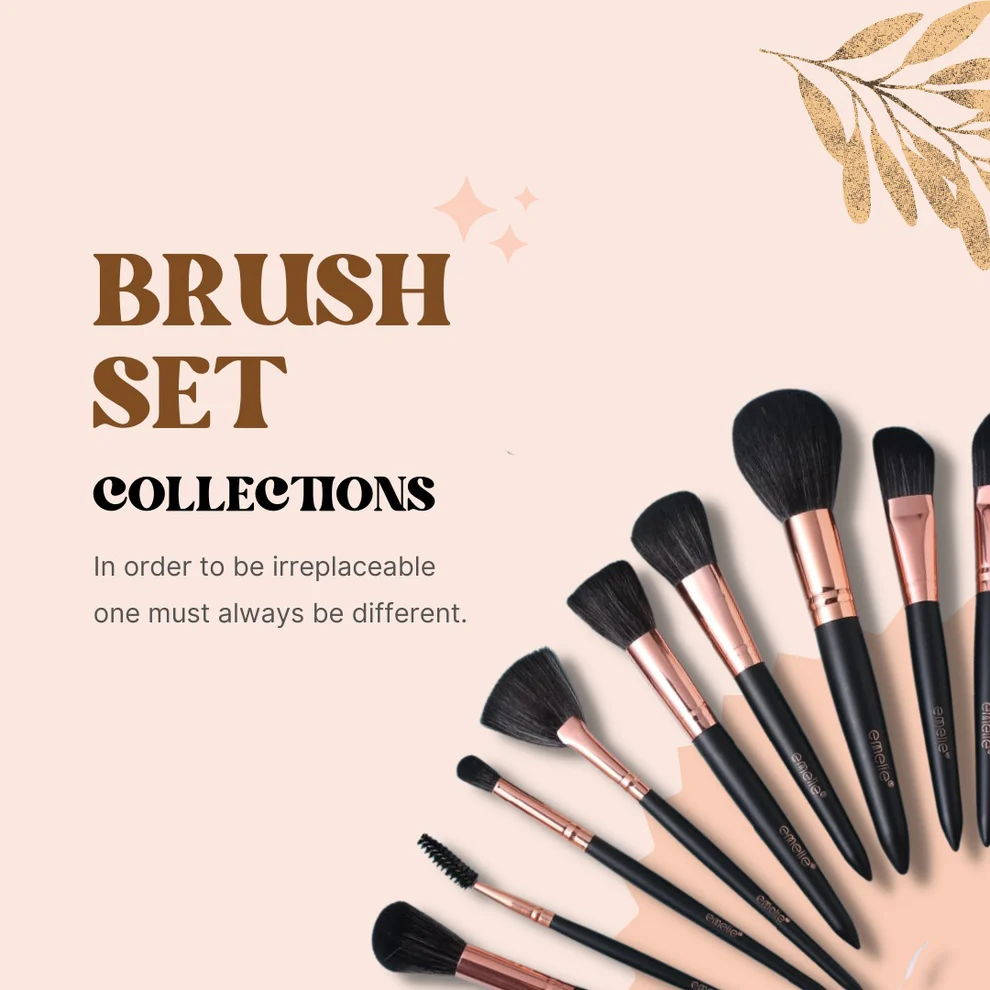 Emelie 16 Pcs Makeup Brush Set - Image 3