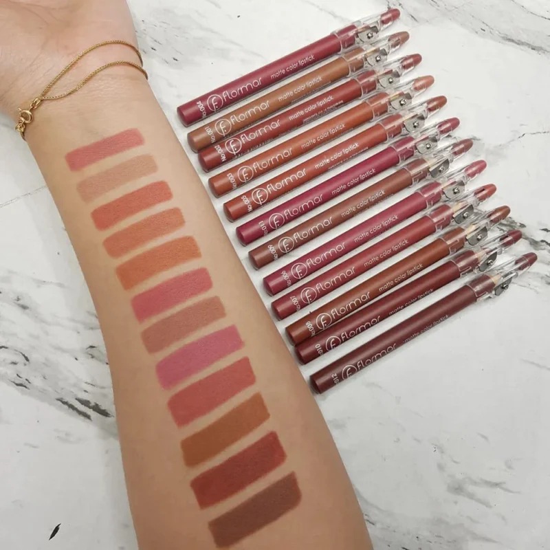 FLORMAR MATTE LIPSTICK PENCIL (Pack of 12pcs) - Image 3