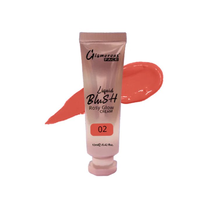 Glamorous Face Rosy Glow Liquid Blush Cream 12ml - Image 7