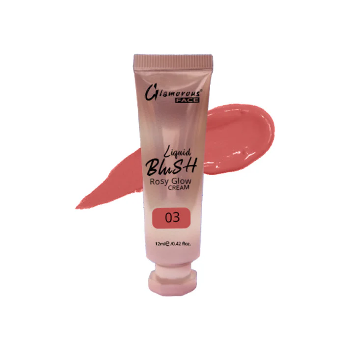 Glamorous Face Rosy Glow Liquid Blush Cream 12ml - Image 6