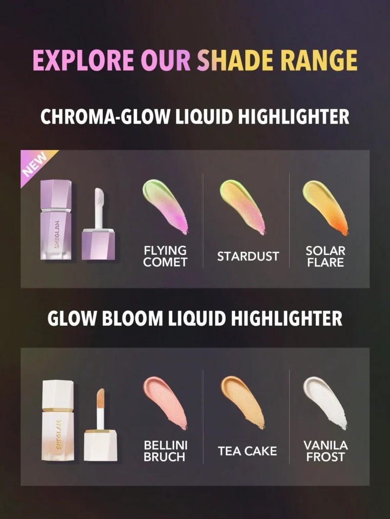 SHEGLAM CHROMA-GLOW BLOOM LIQUID HIGHLIGHTER - Image 5
