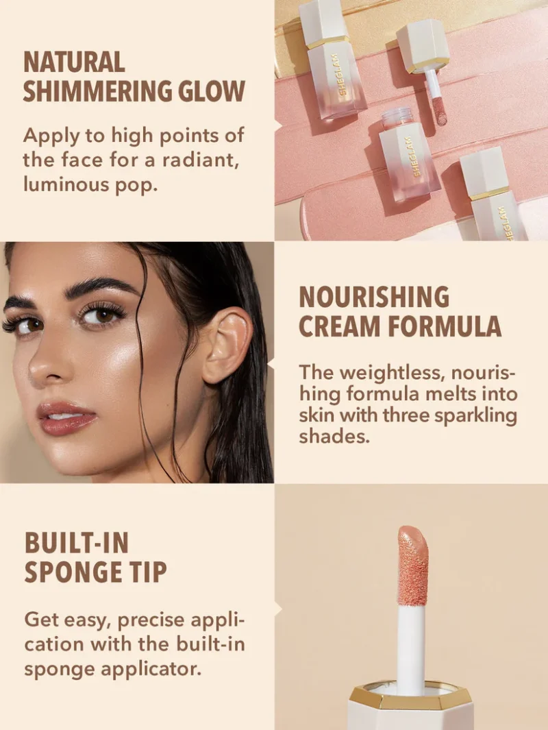 SHEGLAM Glow Bloom Liquid Highlighter - Image 6