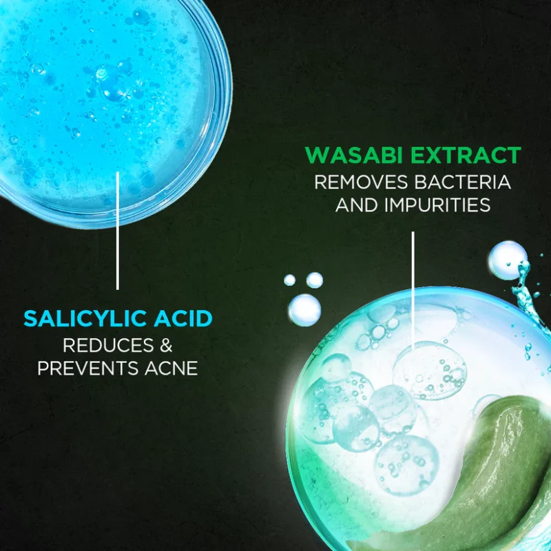 Garnier Men Acno Fight Wasabi Face Wash 100Ml - Image 3